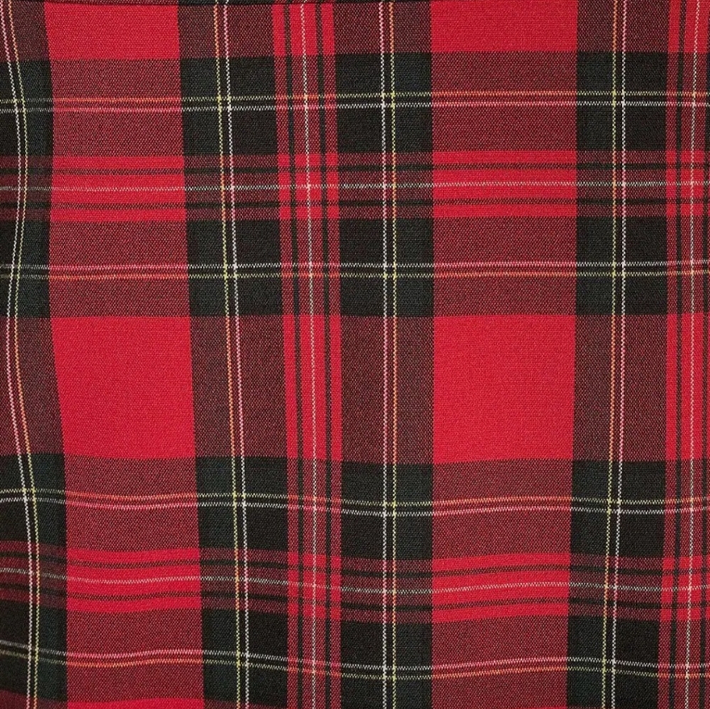 ANTONIO MELANI Red Plaid Long Sleeve Dress - Picture 3 of 8